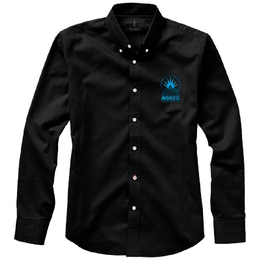 Męska koszula Vaillant z tkaniny Oxford z długim rękawem PFC-38162996 czarny