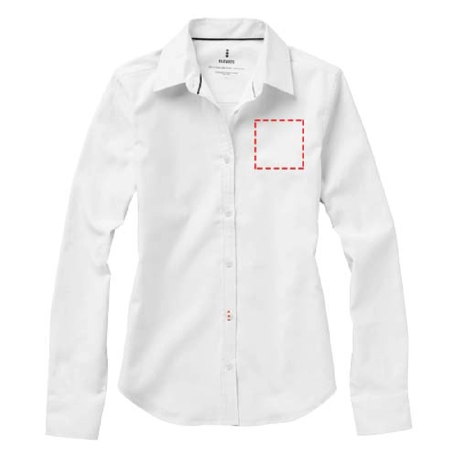Damska koszula Vaillant z tkaniny Oxford z długim rękawem PFC-38163013 biały