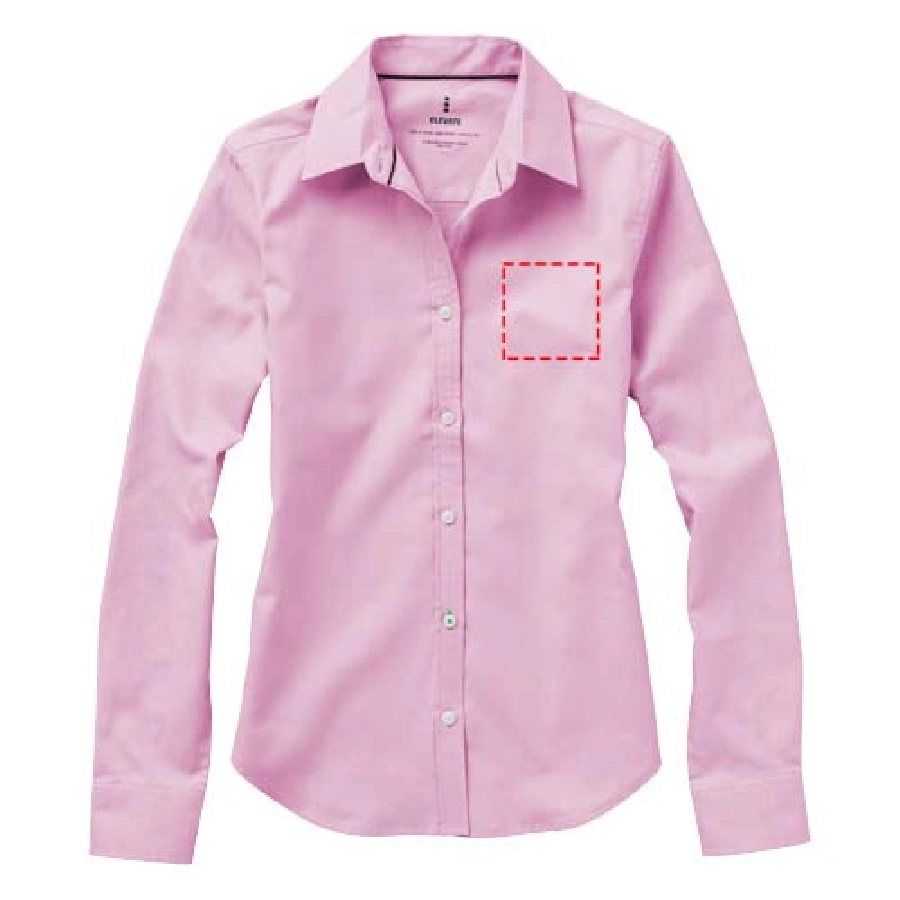 Damska koszula Vaillant z tkaniny Oxford z długim rękawem PFC-38163211 różowy