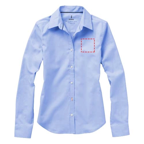 Damska koszula Vaillant z tkaniny Oxford z długim rękawem PFC-38163401 niebieski
