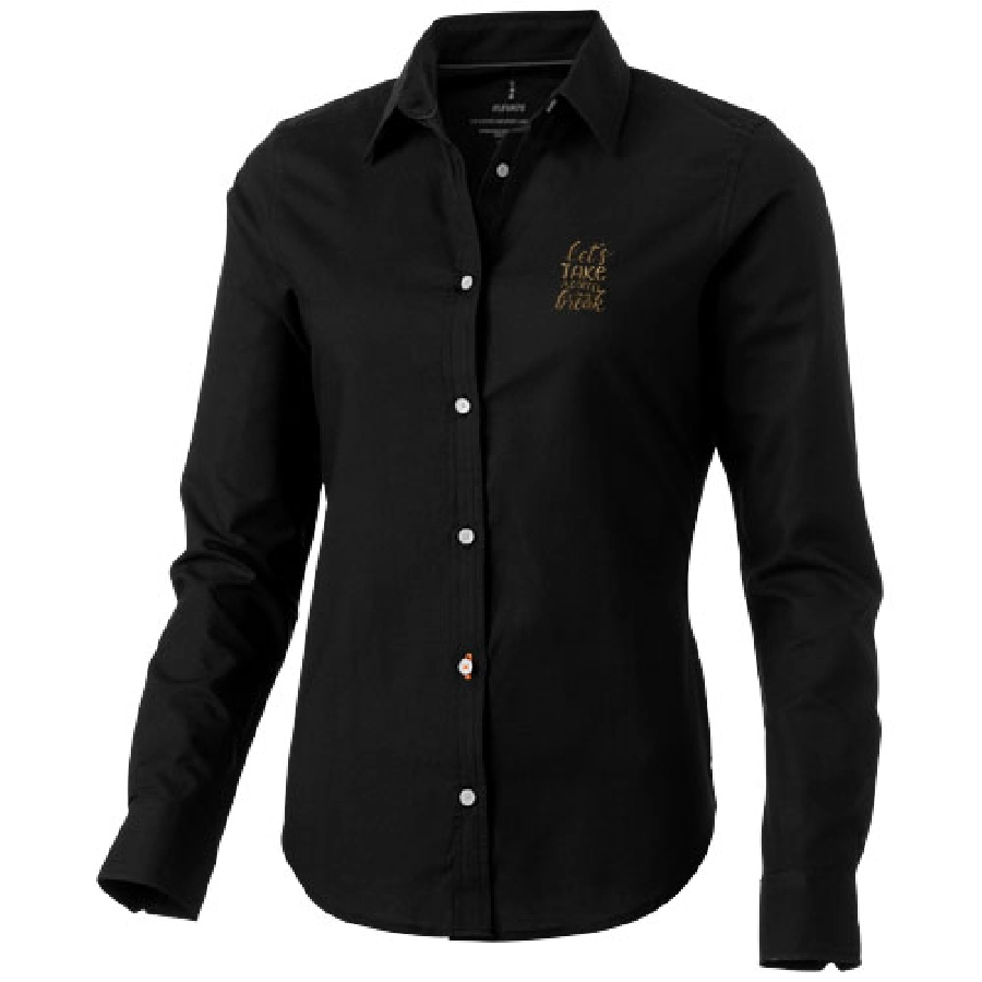 Damska koszula Vaillant z tkaniny Oxford z długim rękawem PFC-38163992 czarny
