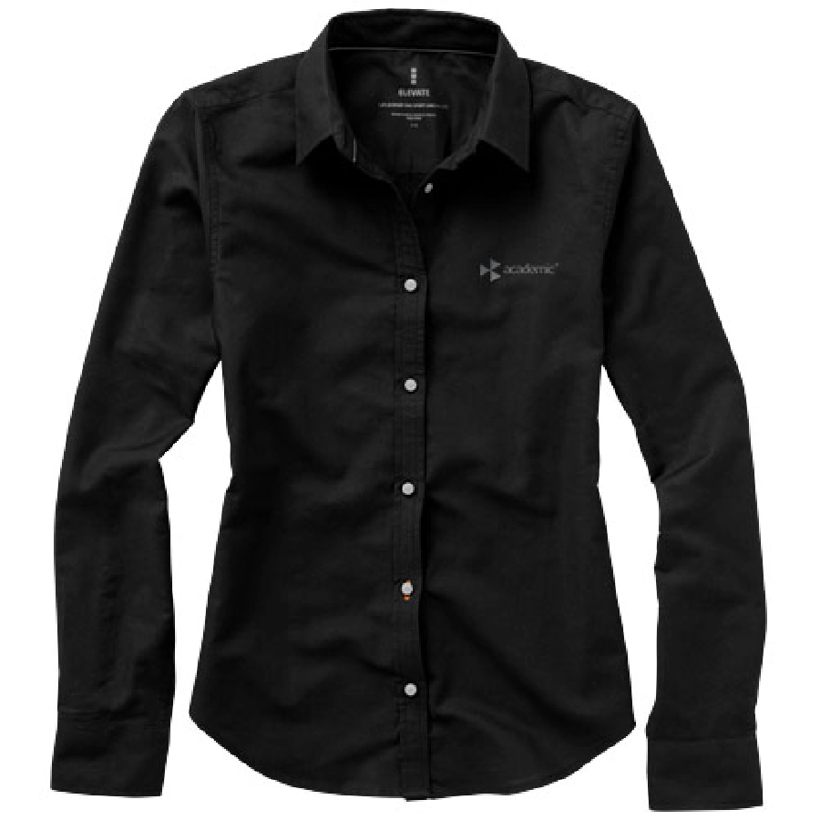 Damska koszula Vaillant z tkaniny Oxford z długim rękawem PFC-38163990 czarny