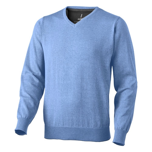Męski pulower Spruce w dekoltem w serek PFC-38217403 niebieski