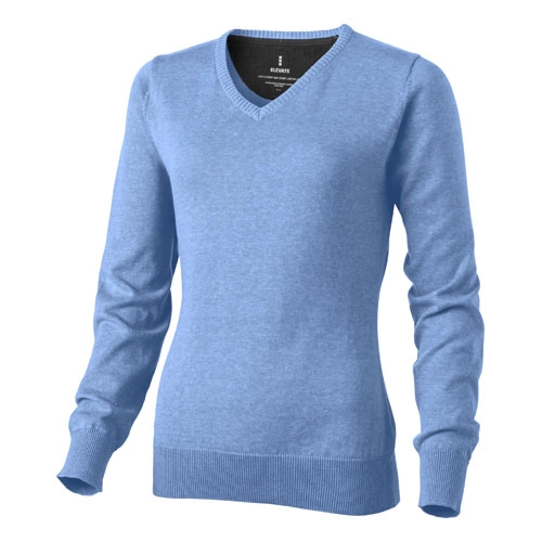 Damski pulower Spruce w dekoltem w serek PFC-38218400 niebieski