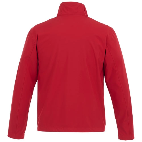 Męska kurtka Karmine z materiału softshell z możliwością brangindu metki PFC-38321250 czerwony