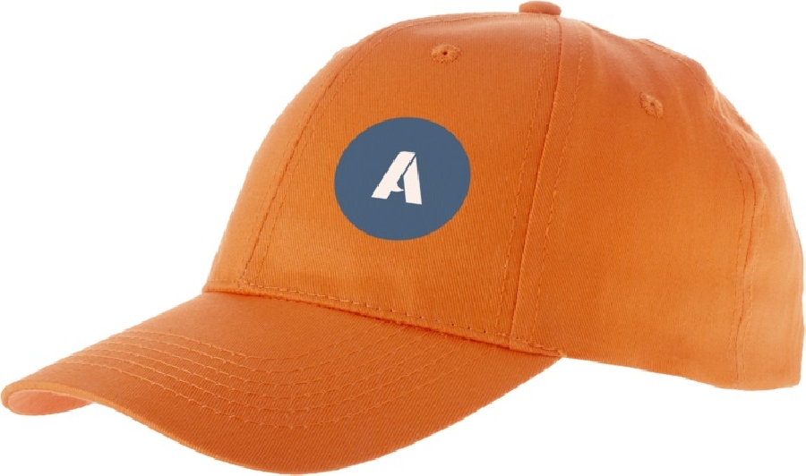 6-panelowa czapka Watson PFC-38653330 pomarańczowy