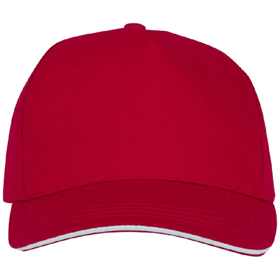 rozowy, 5-panelowa czapka CETO PFC-38674250 czerwony