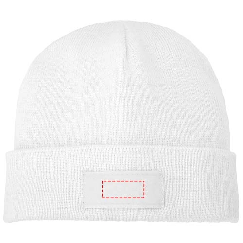 Czapka typu beanie Boreas z naszywką PFC-38676010 biały