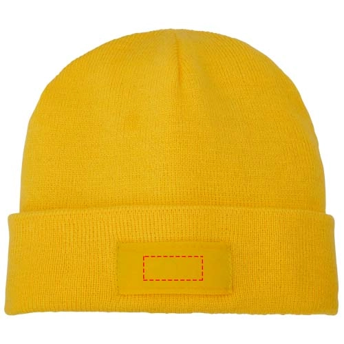 Czapka typu beanie Boreas z naszywką PFC-38676100 żółty