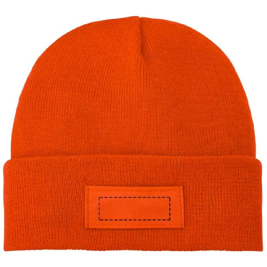 Czapka typu beanie Boreas z naszywką PFC-38676330 pomarańczowy