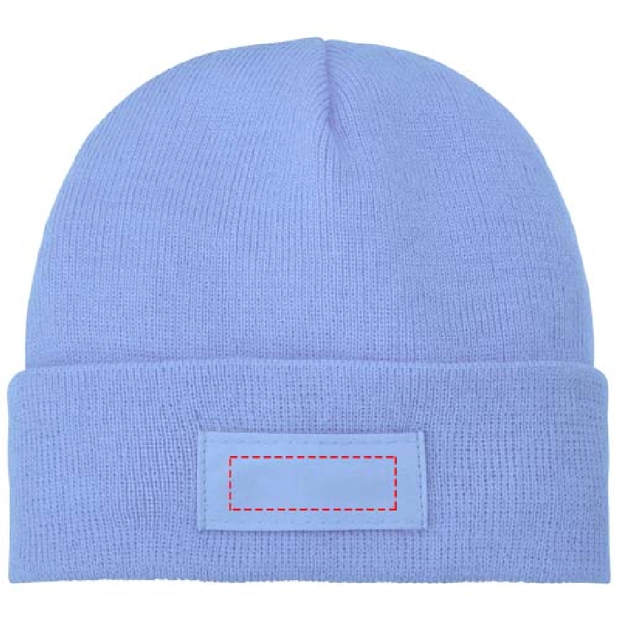 Czapka typu beanie Boreas z naszywką PFC-38676400 niebieski