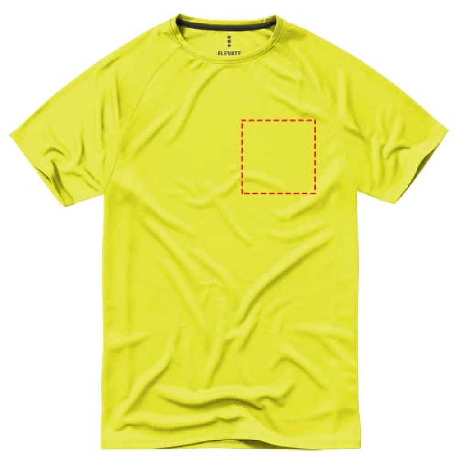 Męski T-shirt Niagara z krótkim rękawem z dzianiny Cool Fit odprowadzającej wilgoć PFC-39010141 żółty