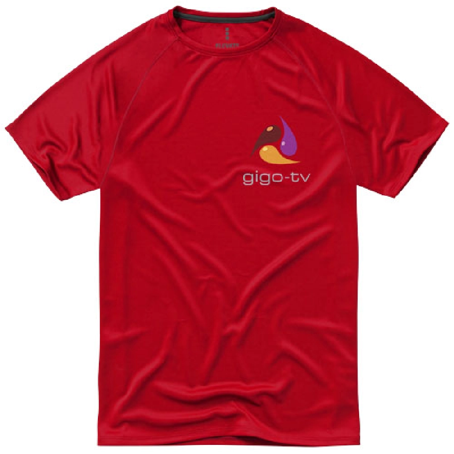 Męski T-shirt Niagara z krótkim rękawem z dzianiny Cool Fit odprowadzającej wilgoć PFC-39010251 czerwony