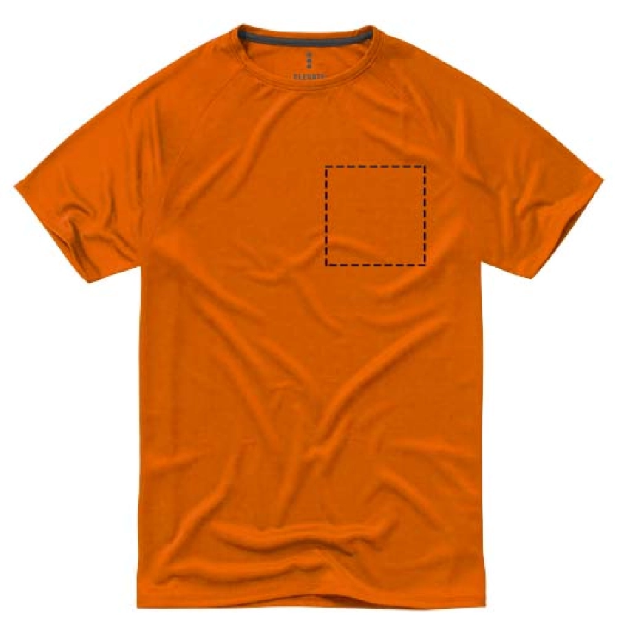 Męski T-shirt Niagara z krótkim rękawem z dzianiny Cool Fit odprowadzającej wilgoć PFC-39010332 pomarańczowy