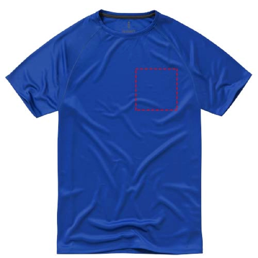 Męski T-shirt Niagara z krótkim rękawem z dzianiny Cool Fit odprowadzającej wilgoć PFC-39010445 niebieski