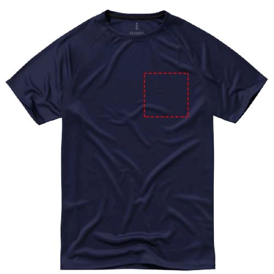 Męski T-shirt Niagara z krótkim rękawem z dzianiny Cool Fit odprowadzającej wilgoć PFC-39010493 granatowy