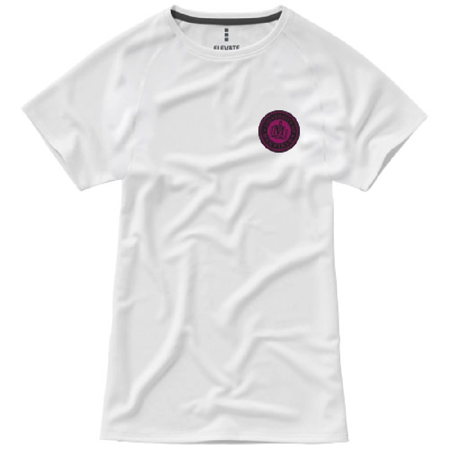 Damski T-shirt Niagara z krótkim rękawem z dzianiny Cool Fit odprowadzającej wilgoć PFC-39011013 biały