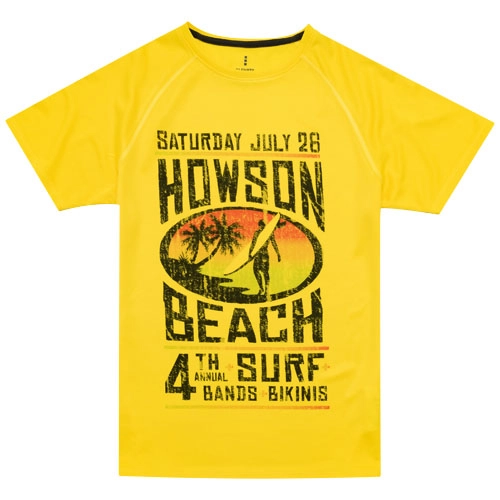 Damski T-shirt Niagara z krótkim rękawem z dzianiny Cool Fit odprowadzającej wilgoć PFC-39011105 żółty