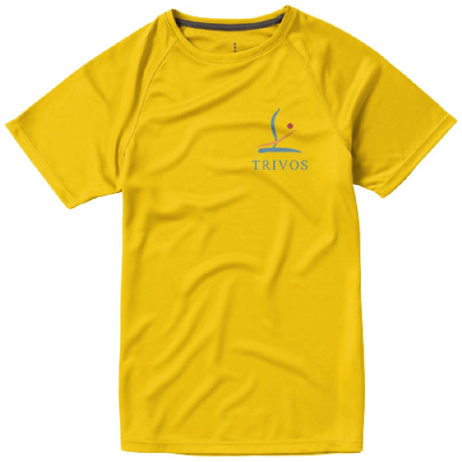 Damski T-shirt Niagara z krótkim rękawem z dzianiny Cool Fit odprowadzającej wilgoć PFC-39011105 żółty