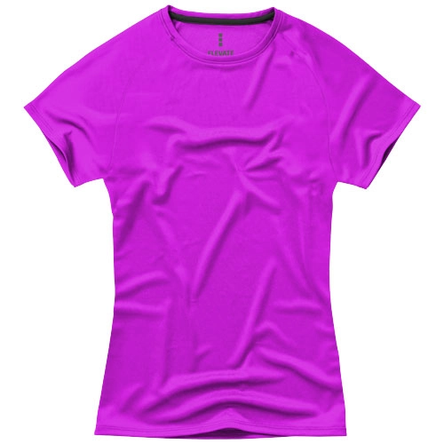 Damski T-shirt Niagara z krótkim rękawem z dzianiny Cool Fit odprowadzającej wilgoć PFC-39011200 różowy