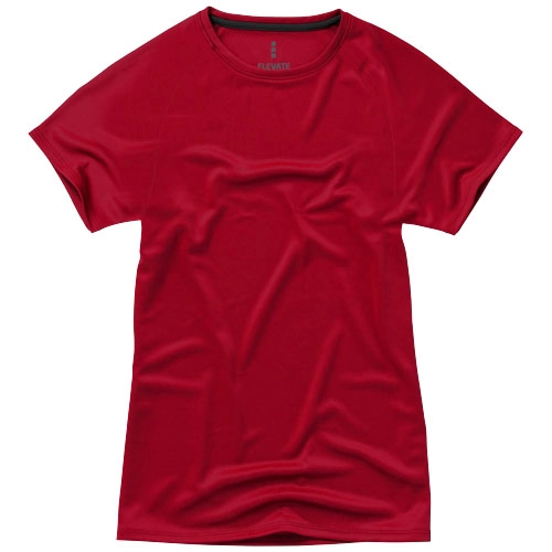 Damski T-shirt Niagara z krótkim rękawem z dzianiny Cool Fit odprowadzającej wilgoć PFC-39011253 czerwony
