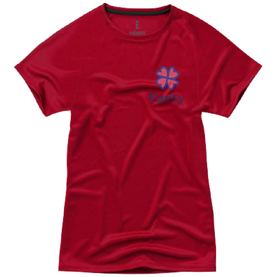 Damski T-shirt Niagara z krótkim rękawem z dzianiny Cool Fit odprowadzającej wilgoć PFC-39011254 czerwony