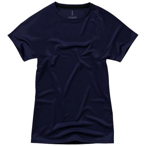 Damski T-shirt Niagara z krótkim rękawem z dzianiny Cool Fit odprowadzającej wilgoć PFC-39011492 granatowy