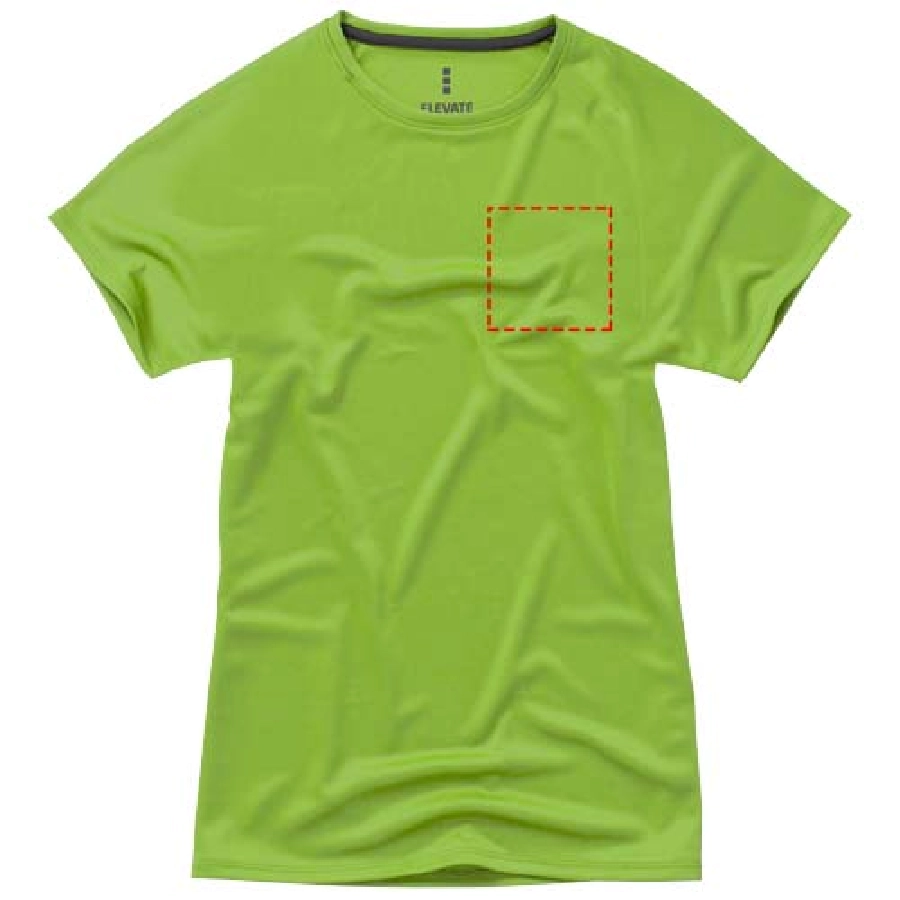 Damski T-shirt Niagara z krótkim rękawem z dzianiny Cool Fit odprowadzającej wilgoć PFC-39011681 zielony