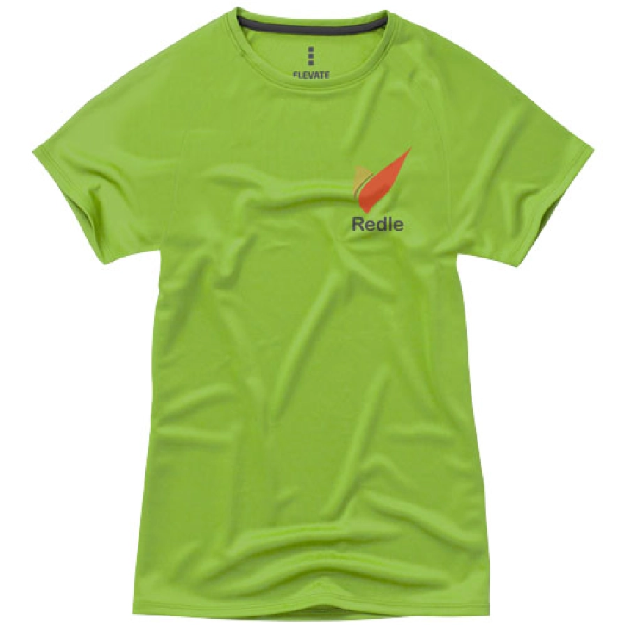 Damski T-shirt Niagara z krótkim rękawem z dzianiny Cool Fit odprowadzającej wilgoć PFC-39011680 zielony