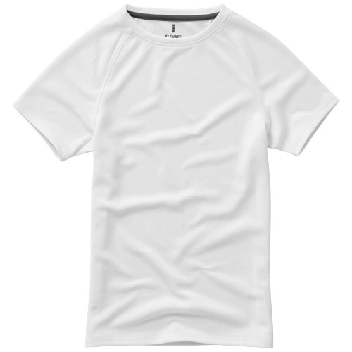 Dziecięcy T-shirt Niagara z krótkim rękawem z dzianiny Cool Fit odprowadzającej wilgoć PFC-39012012 biały