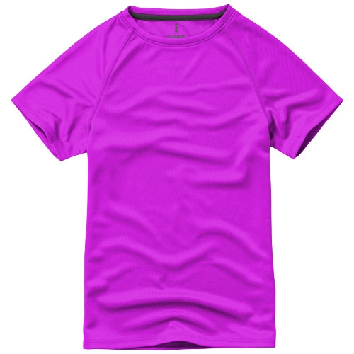 Dziecięcy T-shirt Niagara z krótkim rękawem z dzianiny Cool Fit odprowadzającej wilgoć PFC-39012205 różowy