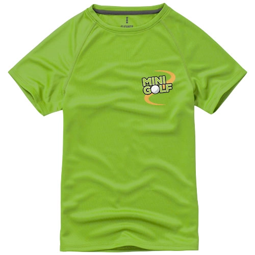 Dziecięcy T-shirt Niagara z krótkim rękawem z dzianiny Cool Fit odprowadzającej wilgoć PFC-39012682 zielony