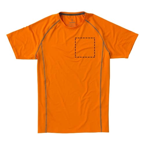 Męski T-shirt Kingston z krótkim rękawem z dzianiny Cool Fit odprowadzającej wilgoć PFC-39013331 pomarańczowy