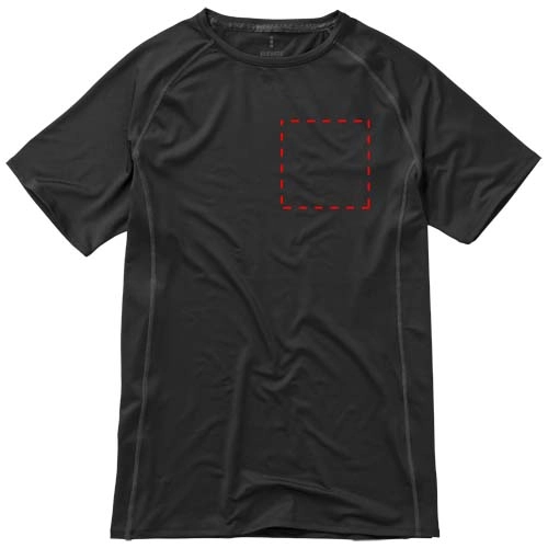 Męski T-shirt Kingston z krótkim rękawem z dzianiny Cool Fit odprowadzającej wilgoć PFC-39013991 czarny