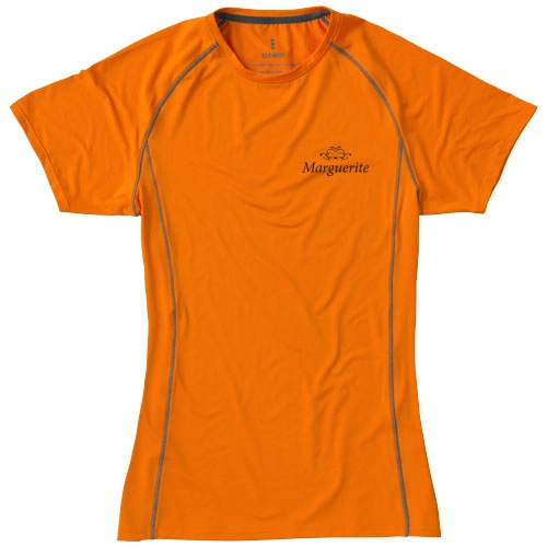 Damski T-shirt Kingston z krótkim rękawem z dzianiny Cool Fit odprowadzającej wilgoć PFC-39014330 pomarańczowy