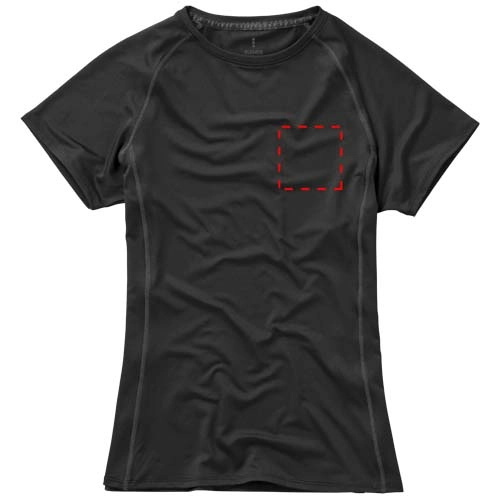 Damski T-shirt Kingston z krótkim rękawem z dzianiny Cool Fit odprowadzającej wilgoć PFC-39014991 czarny