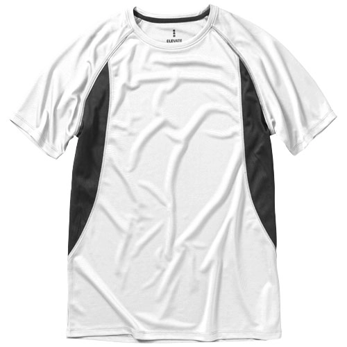 Męski T-shirt Quebec z krótkim rękawem z dzianiny Cool Fit odprowadzającej wilgoć PFC-39015016 biały