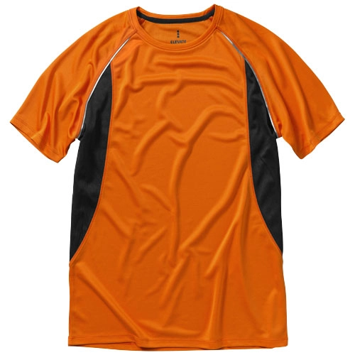 Męski T-shirt Quebec z krótkim rękawem z dzianiny Cool Fit odprowadzającej wilgoć PFC-39015336 pomarańczowy