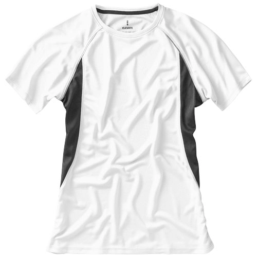 Damski T-shirt Quebec z krótkim rękawem z dzianiny Cool Fit odprowadzającej wilgoć PFC-39016010 biały