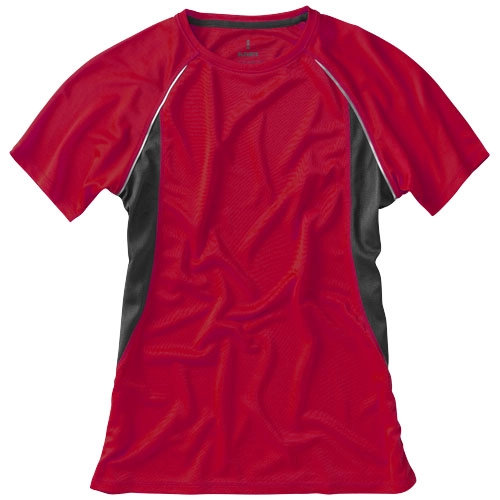Damski T-shirt Quebec z krótkim rękawem z dzianiny Cool Fit odprowadzającej wilgoć PFC-39016250 czerwony