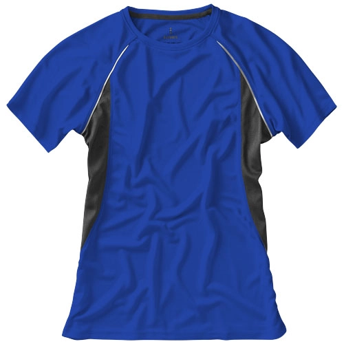 Damski T-shirt Quebec z krótkim rękawem z dzianiny Cool Fit odprowadzającej wilgoć PFC-39016442 niebieski