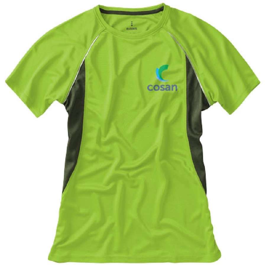 Damski T-shirt Quebec z krótkim rękawem z dzianiny Cool Fit odprowadzającej wilgoć PFC-39016680 zielony