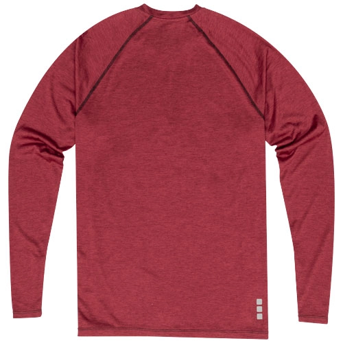 Męski T-shirt Quadra z długim rękawem z tkaniny Cool Fit odprowadzającej wilgoć PFC-39023270 czerwony