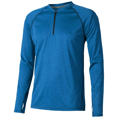 Męski T-shirt Quadra z długim rękawem z tkaniny Cool Fit odprowadzającej wilgoć PFC-39023530 niebieski