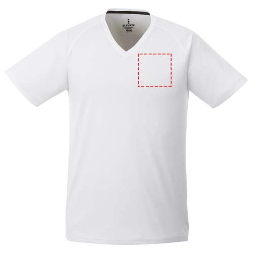 Męski t-shirt Amery z dzianiny Cool Fit odprowadzającej wilgoć PFC-39025016 biały