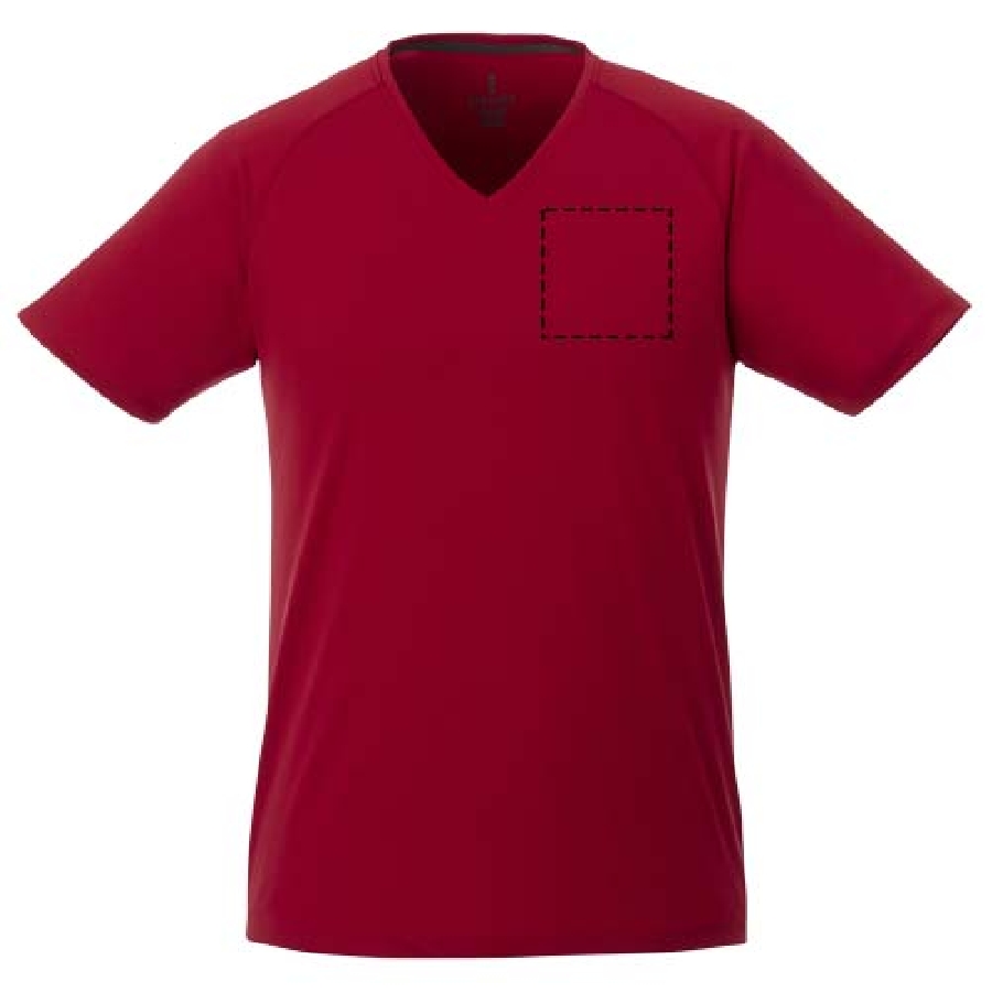 Męski t-shirt Amery z dzianiny Cool Fit odprowadzającej wilgoć PFC-39025252 czerwony