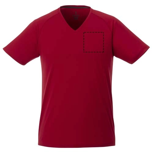 Męski t-shirt Amery z dzianiny Cool Fit odprowadzającej wilgoć PFC-39025255 czerwony