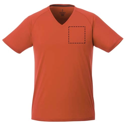 Męski t-shirt Amery z dzianiny Cool Fit odprowadzającej wilgoć PFC-39025330 pomarańczowy