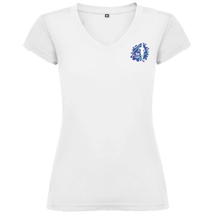 Victoria damska koszulka z krótkim rękawem i dekoltem w serek PFC-R66461Z2