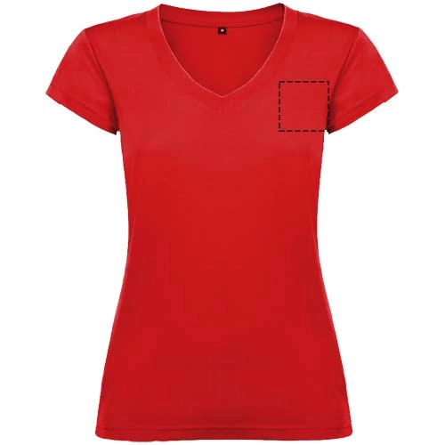 Victoria damska koszulka z krótkim rękawem i dekoltem w serek PFC-R66464I1